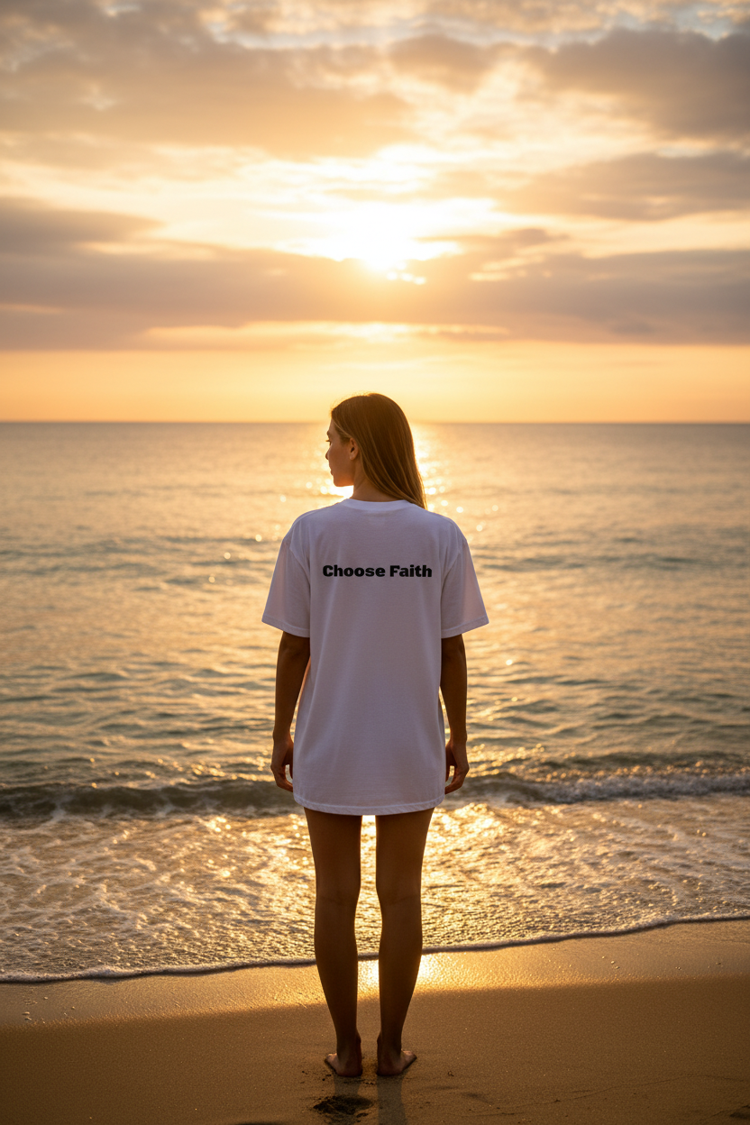 Choose Faith - Modelo Femenino Playa Amanecer