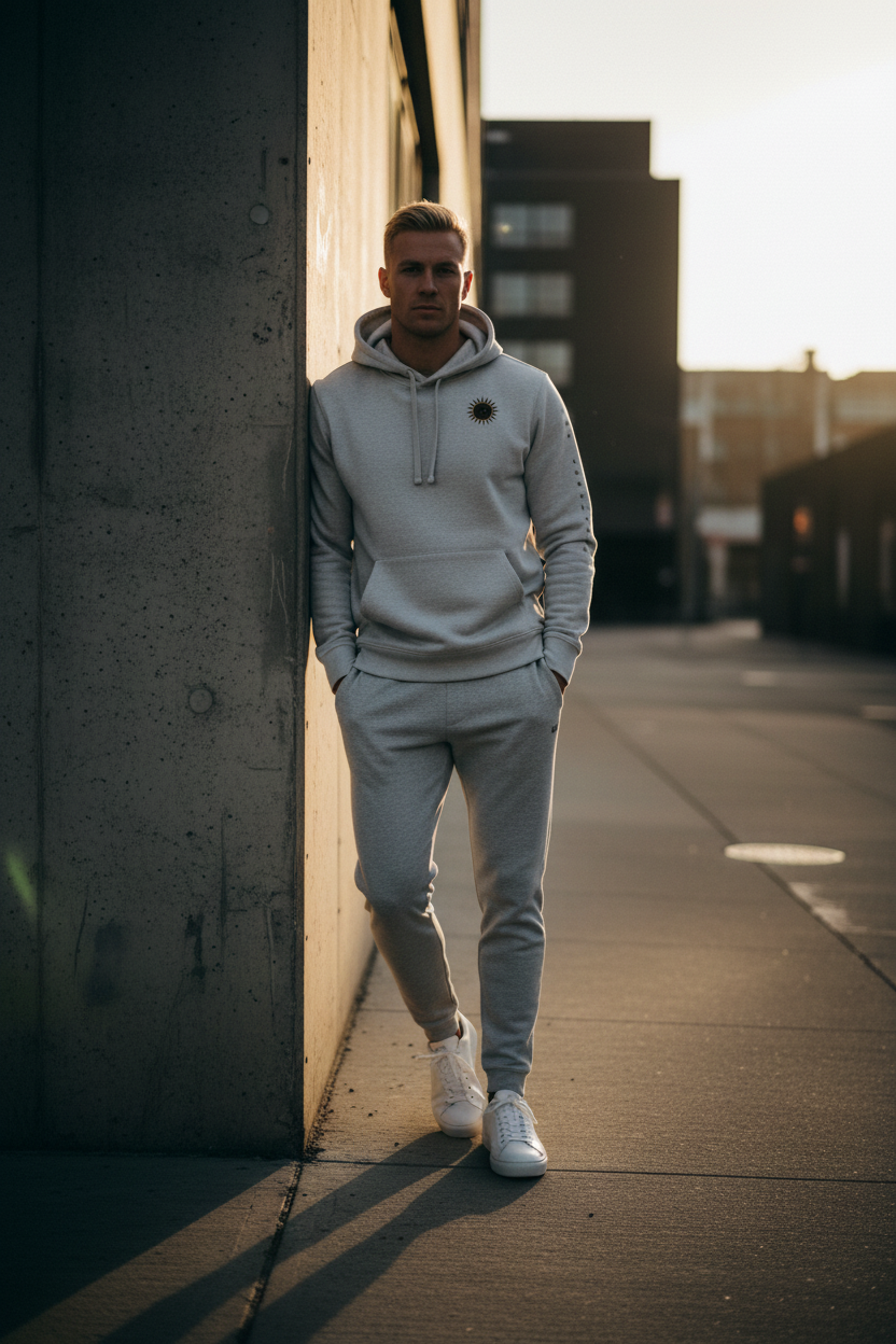 Gris urbano hombre